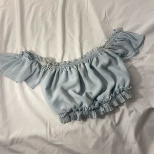 Beautiful airy baby blue top ☁️